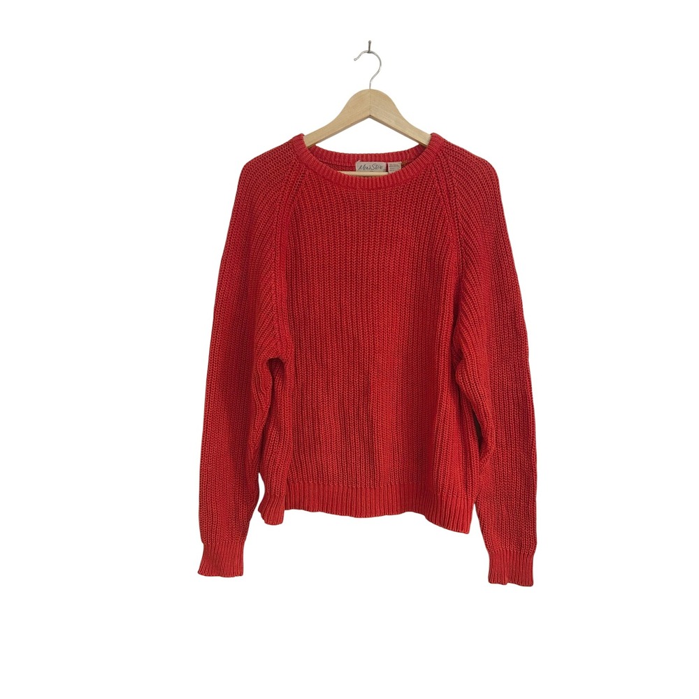 Holiday Red Knit Sweater Large